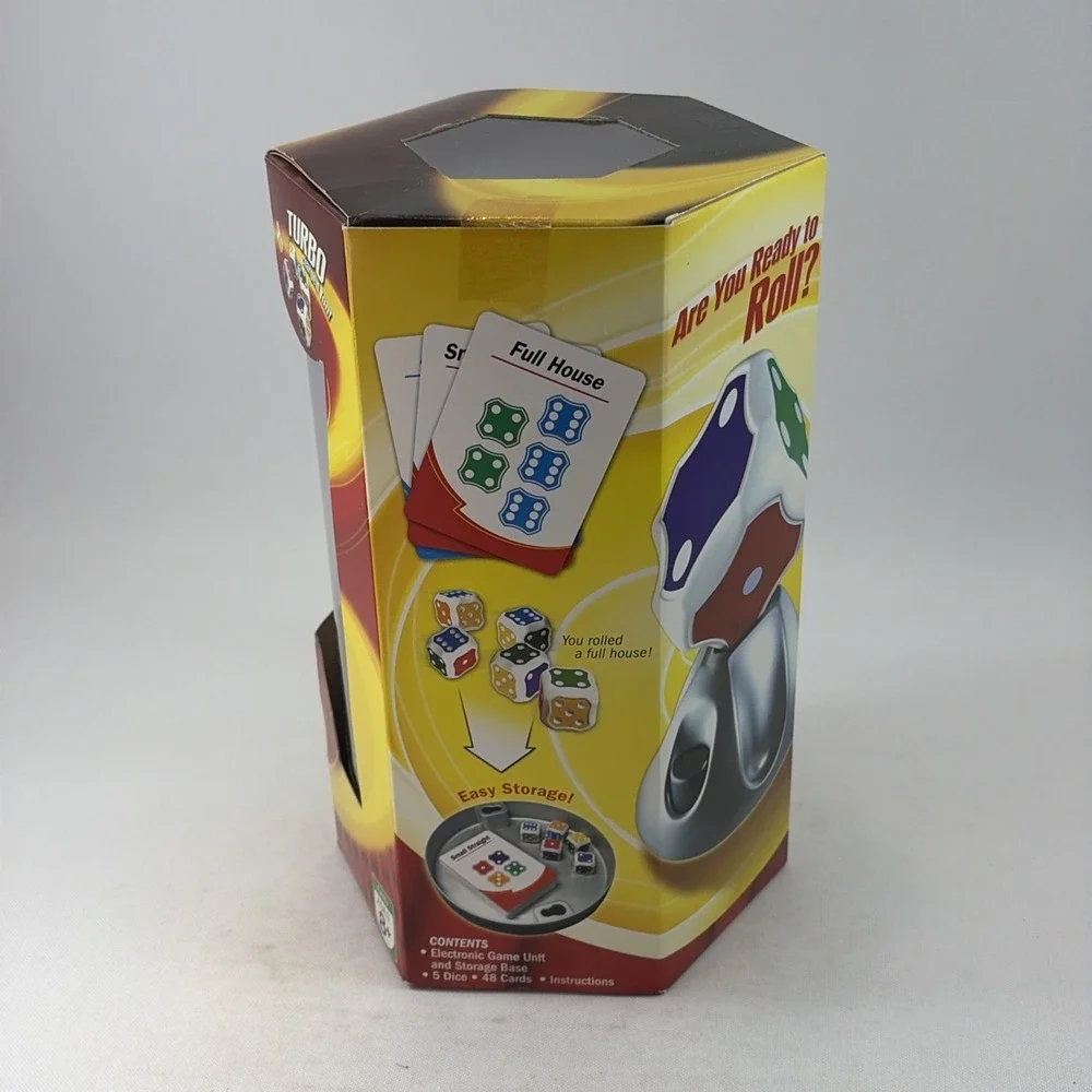 NIB Yahtzee Turbo 2006 Hasbro Electronic Talking Dice Game